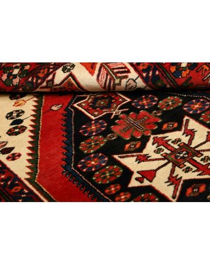 Tappeto Hamadan Persia blu marrone 136x203