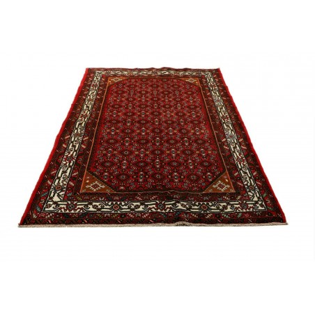 Tappeto Hamadan Persia marrone beige 150x198