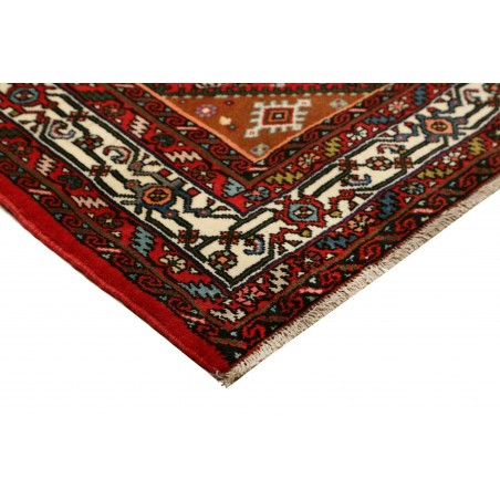 Tappeto Hamadan Persia marrone beige 150x198