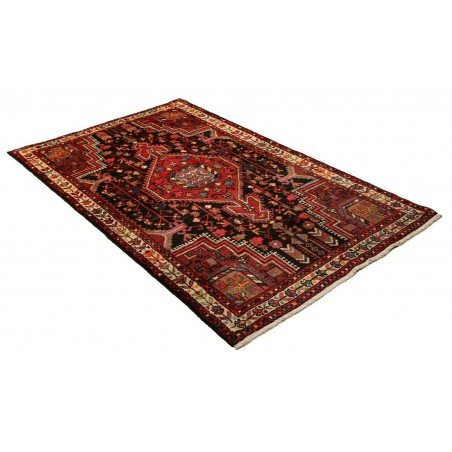 Tappeto Hamadan Persia marrone blu 120x193