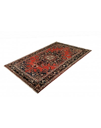 Tappeto Hamadan Persia marrone giallo 132x195
