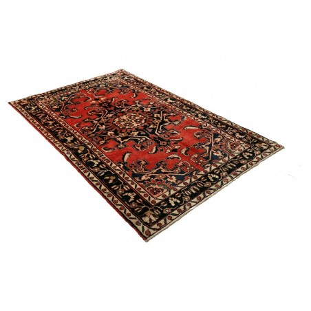 Tappeto Hamadan Persia marrone giallo 132x195