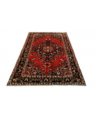 Tappeto Hamadan Persia marrone giallo 132x195