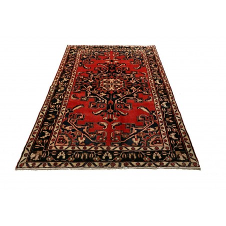 Tappeto Hamadan Persia marrone giallo 132x195