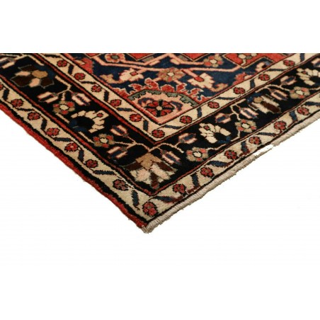 Tappeto Hamadan Persia marrone giallo 132x195