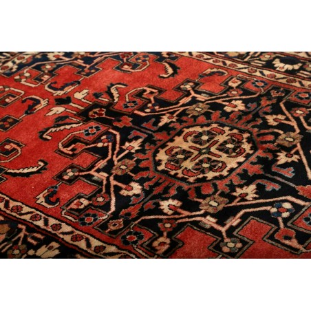 Tappeto Hamadan Persia marrone giallo 132x195
