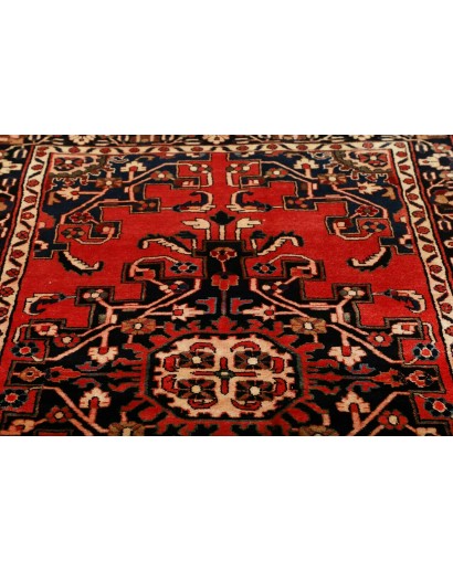 Tappeto Hamadan Persia marrone giallo 132x195