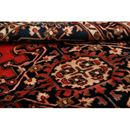 Tappeto Hamadan Persia marrone giallo 132x195