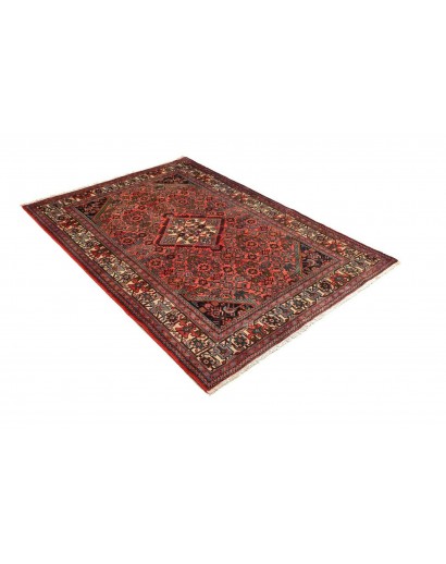 Tappeto Hamadan Persia marrone arancione 130x190