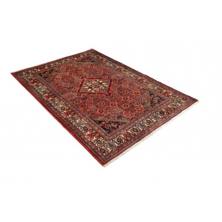 Tappeto Hamadan Persia marrone arancione 130x190