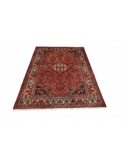 Tappeto Hamadan Persia marrone arancione 130x190