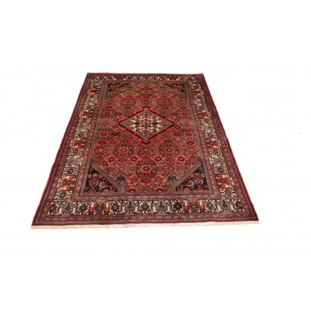 Tappeto Hamadan Persia marrone arancione 130x190