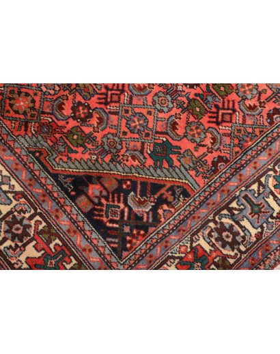 Tappeto Hamadan Persia marrone arancione 130x190