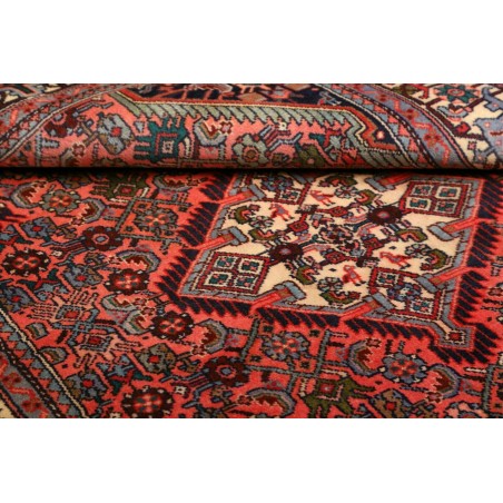 Tappeto Hamadan Persia marrone arancione 130x190