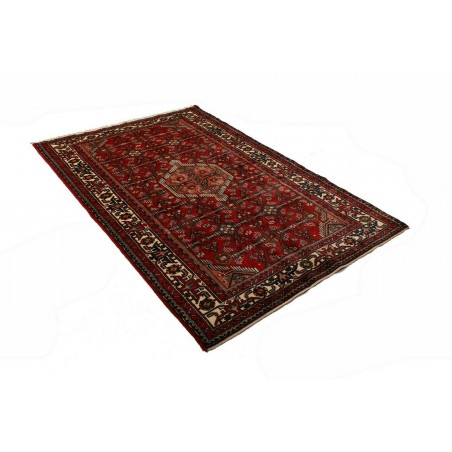 Tappeto Hamadan Persia marrone 136x207