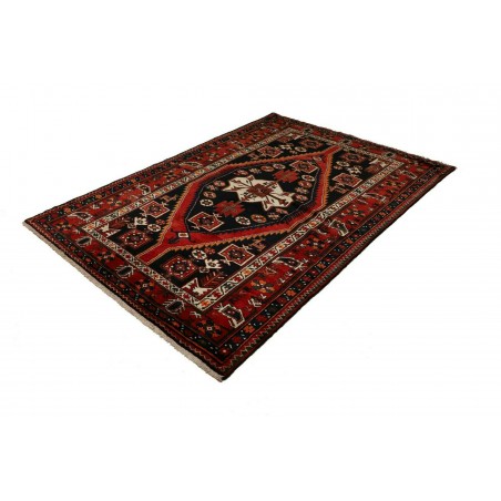 Tappeto Hamadan Persia blu giallo 152x216