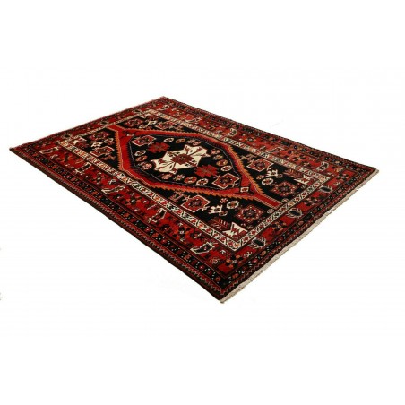 Tappeto Hamadan Persia blu giallo 152x216