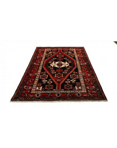 Tappeto Hamadan Persia blu giallo 152x216