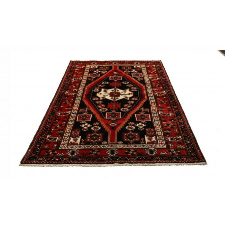 Tappeto Hamadan Persia blu giallo 152x216
