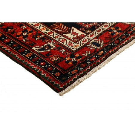 Tappeto Hamadan Persia blu giallo 152x216