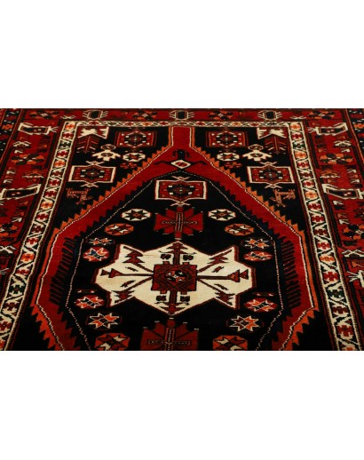 Tappeto Hamadan Persia blu giallo 152x216