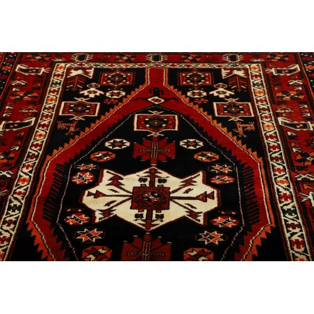 Tappeto Hamadan Persia blu giallo 152x216