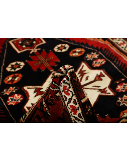 Tappeto Hamadan Persia blu giallo 152x216