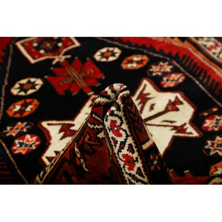 Tappeto Hamadan Persia blu giallo 152x216
