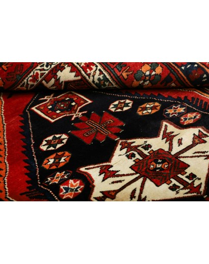 Tappeto Hamadan Persia blu giallo 152x216