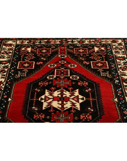 Tappeto Hamadan Persia marrone giallo 138x203