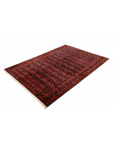 Tappeto Hamadan Persia blu rosso 143x200