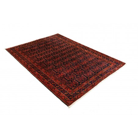 Tappeto Hamadan Persia blu rosso 143x200