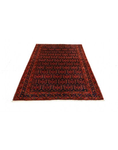Tappeto Hamadan Persia blu rosso 143x200