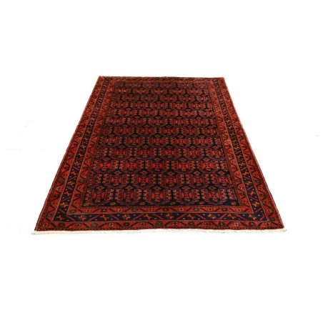 Tappeto Hamadan Persia blu rosso 143x200