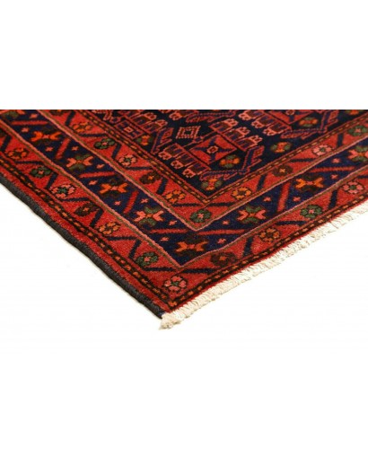 Tappeto Hamadan Persia blu rosso 143x200