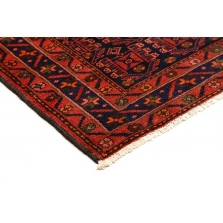 Tappeto Hamadan Persia blu rosso 143x200