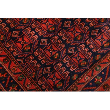 Tappeto Hamadan Persia blu rosso 143x200