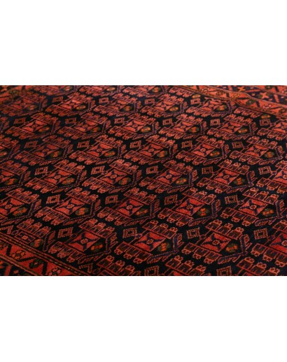 Tappeto Hamadan Persia blu rosso 143x200