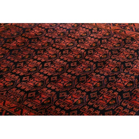 Tappeto Hamadan Persia blu rosso 143x200