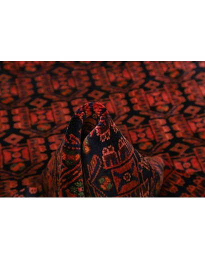 Tappeto Hamadan Persia blu rosso 143x200