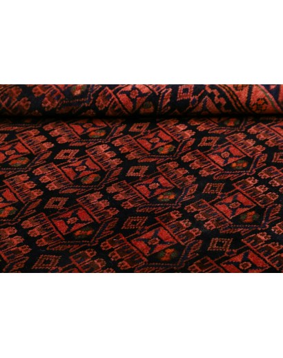Tappeto Hamadan Persia blu rosso 143x200