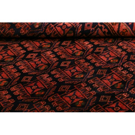 Tappeto Hamadan Persia blu rosso 143x200