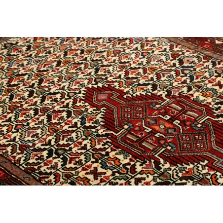 Tappeto Hamadan Persia marrone giallo 128x208