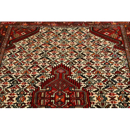 Tappeto Hamadan Persia marrone giallo 128x208