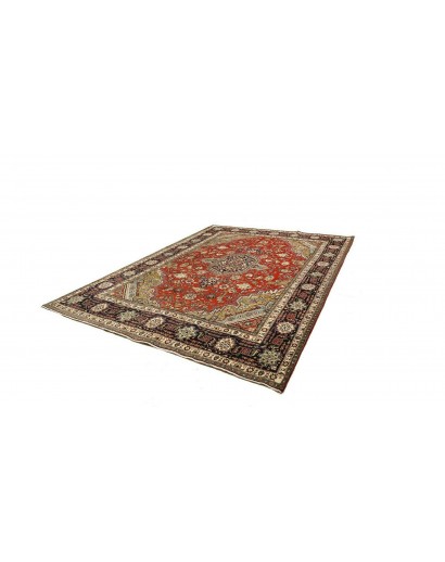 Tappeto Tabriz Persia marrone giallo 250x340