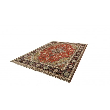 Tappeto Tabriz Persia marrone giallo 250x340