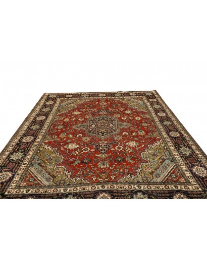 Tappeto Tabriz Persia marrone giallo 250x340