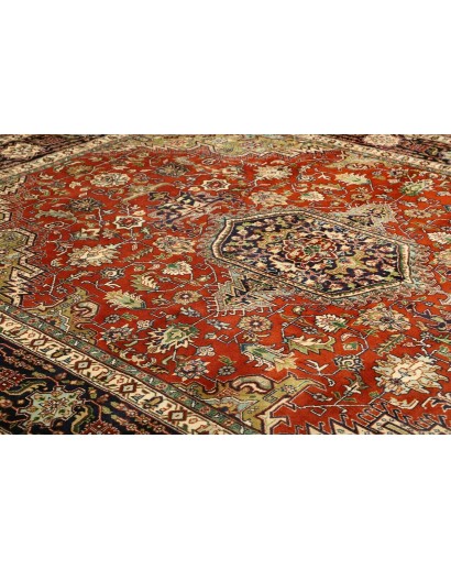 Tappeto Tabriz Persia marrone giallo 250x340