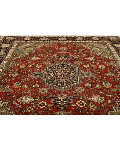 Tappeto Tabriz Persia marrone giallo 250x340