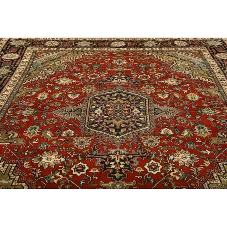 Tappeto Tabriz Persia marrone giallo 250x340